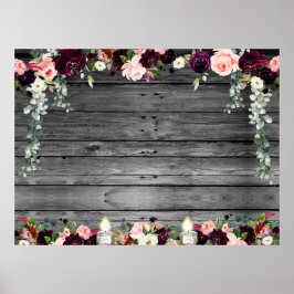 Rustikales Stallbrett-Blank-XL DIY-Poster Poster