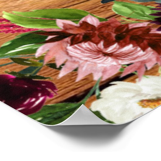 Rustikales Stallbrett-Blank-XL DIY-Poster Poster (Ecke)