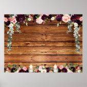 Rustikales Stallbrett-Blank-XL DIY-Poster Poster (Vorne)