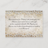 Rustikales Stallenheiratsregister Begleitkarte (Rückseite)