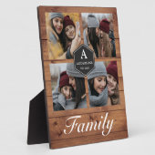 Rustikales Stallholz 4 Bilder Familie FotoCollage Fotoplatte (Seite)