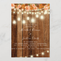 Rustikales Stallholz - Einladung/Feier