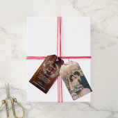 Rustikales Stallholz Foto Hochzeit Begrüßung Tasch Geschenkanhänger