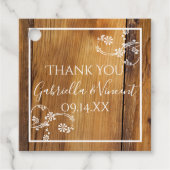 Rustikales Stallholz Geschenkanhänger (Vorderseite)