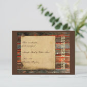 Rustikales Stallholz Graffiti Herz Save the Date (Stehend Vorderseite)