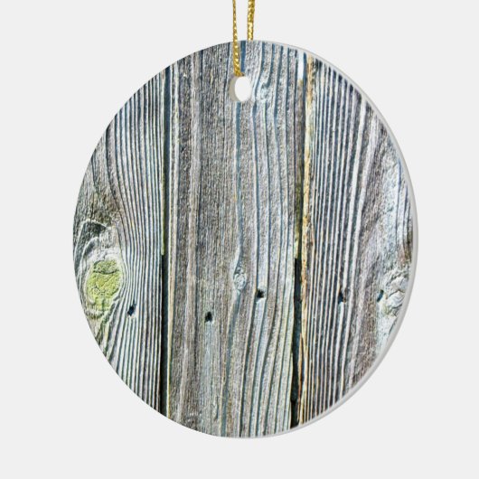 Rustikales Stallholz Keramik Ornament (Links)