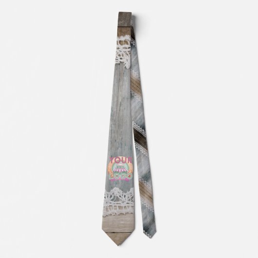 Rustikales Stallholz Lech Boho Chic Office Workspa Krawatte (Vorderseite)