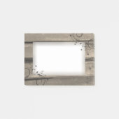 Rustikales Stallholz Post-it®-Notizen Post-it Klebezettel (Vorderseite)