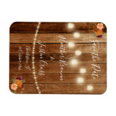 Rustikales Stallholz Save the Date Magnet (Horizontal)