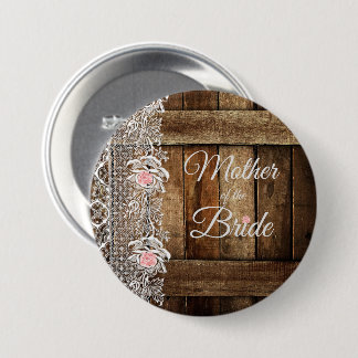 Rustikales Stallholz und Hochzeitsmutter im Jura Button