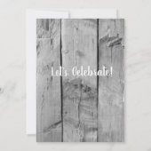 Rustikales Stallholz und Laternenpicknickparty Einladung (Rückseite)