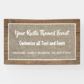 Rustikales Stallholz und Sonderveranstaltung Banner (Horizontal)