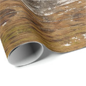 Rustikales Stallholz Vintages Bauernhaus Geschenkpapier (Rolleneckpunkt)