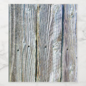 Rustikales Stallholz Weinetikett (Einzelnes Label)