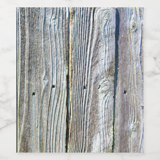 Rustikales Stallholz Weinetikett (Einzelnes Label)