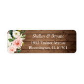 Rustikales Stallholz Weiße Rücksendeadresse (Vorne)