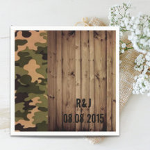 Rustikales Stallholz Western Camouflage Hochzeit