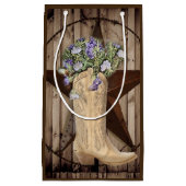 rustikales Stallholz Wildblume Western Landcowboy Kleine Geschenktüte (Vorderseite)