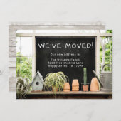 Rustikales Stallputz, wie wir uns bewegt haben Ankündigung (Vorne/Hinten)