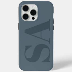 Rustikales Staubblau Wasserfarbe Minimal Zeitgenös Case-Mate iPhone Hülle