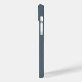 Rustikales Staubblau Wasserfarbe Minimal Zeitgenös Case-Mate iPhone Hülle (Rückseite / Links)
