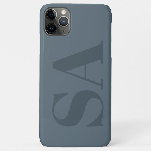Rustikales Staubblau Wasserfarbe Minimal Zeitgenös Case-Mate iPhone Hülle (Rückseite)