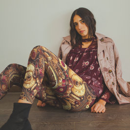 Rustikales Steampunkmuster Leggings