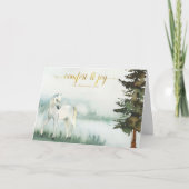 Rustikales Stehendes Weißhorn Weihnachten (Vorderseite)