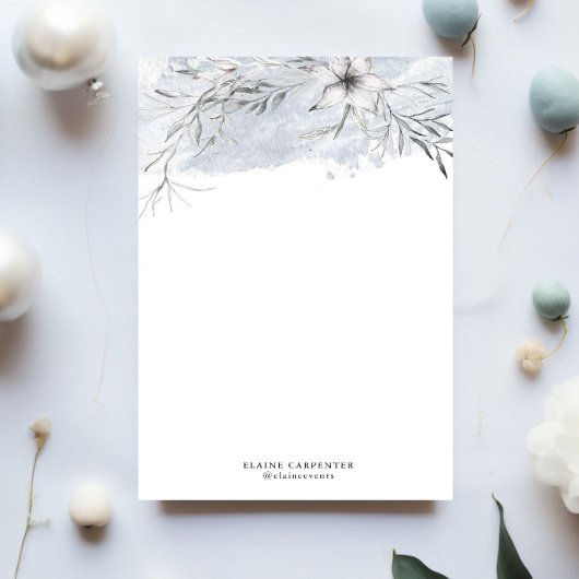 Rustikales Stencil Botanisches Grau Papier