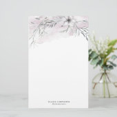 Rustikales Stencil Botanisches Papier (Stehend Vorderseite)