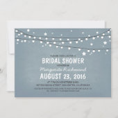 Rustikales, sterniges Brautparty Einladung (Vorderseite)