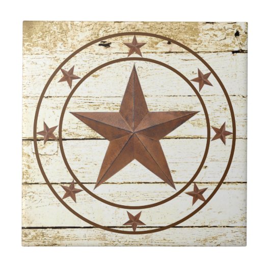 Rustikales Sternrad Fliese (Vorderseite)