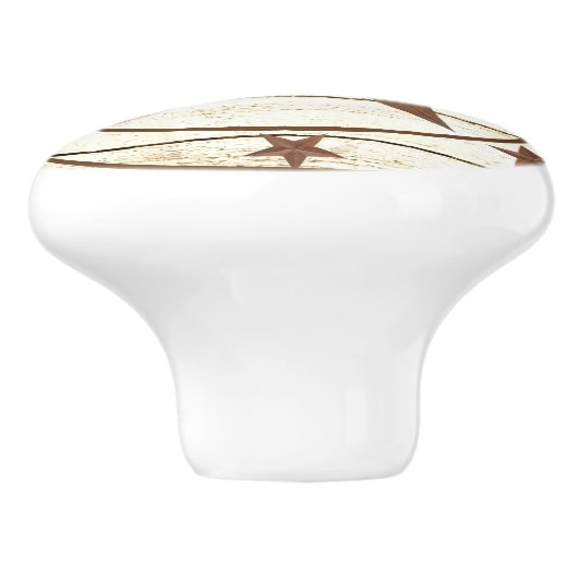 Rustikales Sternrad Keramikknauf (Seitenansicht)