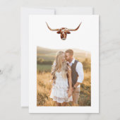 Rustikales Stiefel und bubbly Country Brautparty Einladung (Rückseite)