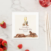 Rustikales Stiefel und bubbly Country Brautparty Serviette (Beispiel)