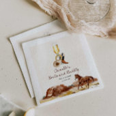 Rustikales Stiefel und bubbly Country Brautparty Serviette