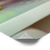 Rustikales Stillleben mit einem Kürbis und einer r Poster (Ecke)