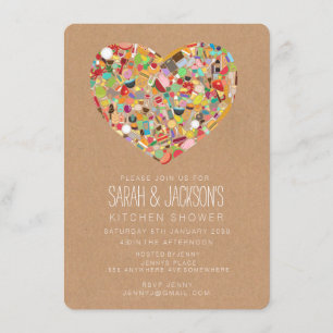 Rustikales Stock - Küche / Brautparty Party Einladung