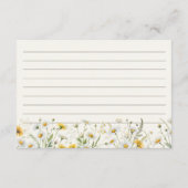 Rustikales Storybook Blumenzwiebeln Brautparty Rez Begleitkarte (Rückseite)