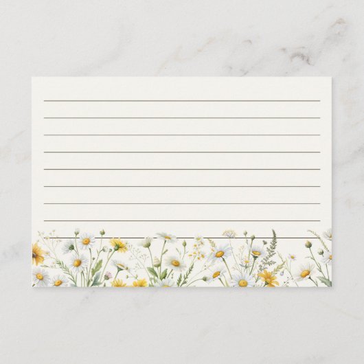 Rustikales Storybook Blumenzwiebeln Brautparty Rez Begleitkarte (Rückseite)