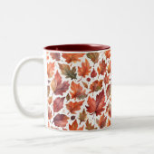 Rustikales Strahlungsmuster-Design Zweifarbige Tasse (Links)