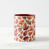 Rustikales Strahlungsmuster-Design Zweifarbige Tasse (Mittel)