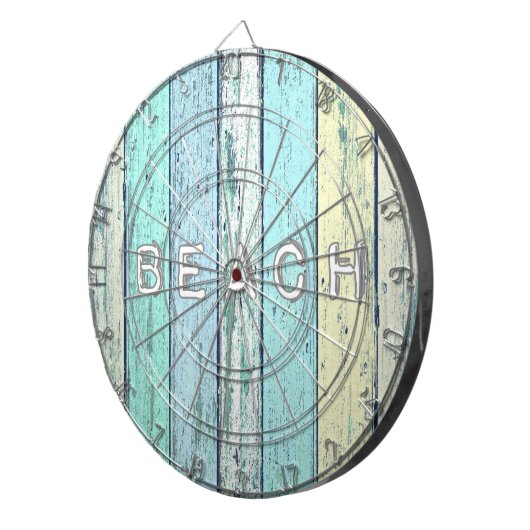 Rustikales Strand-Treibholz Dartscheibe (Vorderseite rechts)