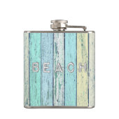 Rustikales Strand-Treibholz Flachmann (Rückseite)