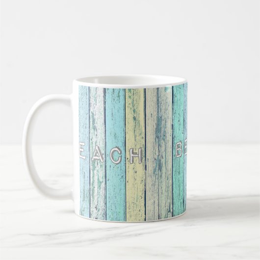 Rustikales Strand-Treibholz Kaffeetasse (Links)