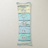 Rustikales Strand-Treibholz Seitenschläferkissen (Vorderseite Vertikal)