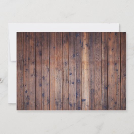 Rustikales Strandgestein & Laternengebirge Brautpa Einladung (Rückseite)