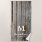 Rustikales Strandhandtuch (Vorderseite)