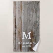 Rustikales Strandhandtuch