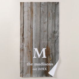 Rustikales Strandhandtuch